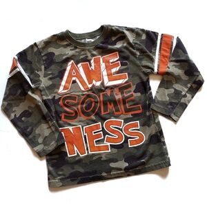 365 Kids Garanimals Shirt Boys Size 5 Camo Long Sleeve